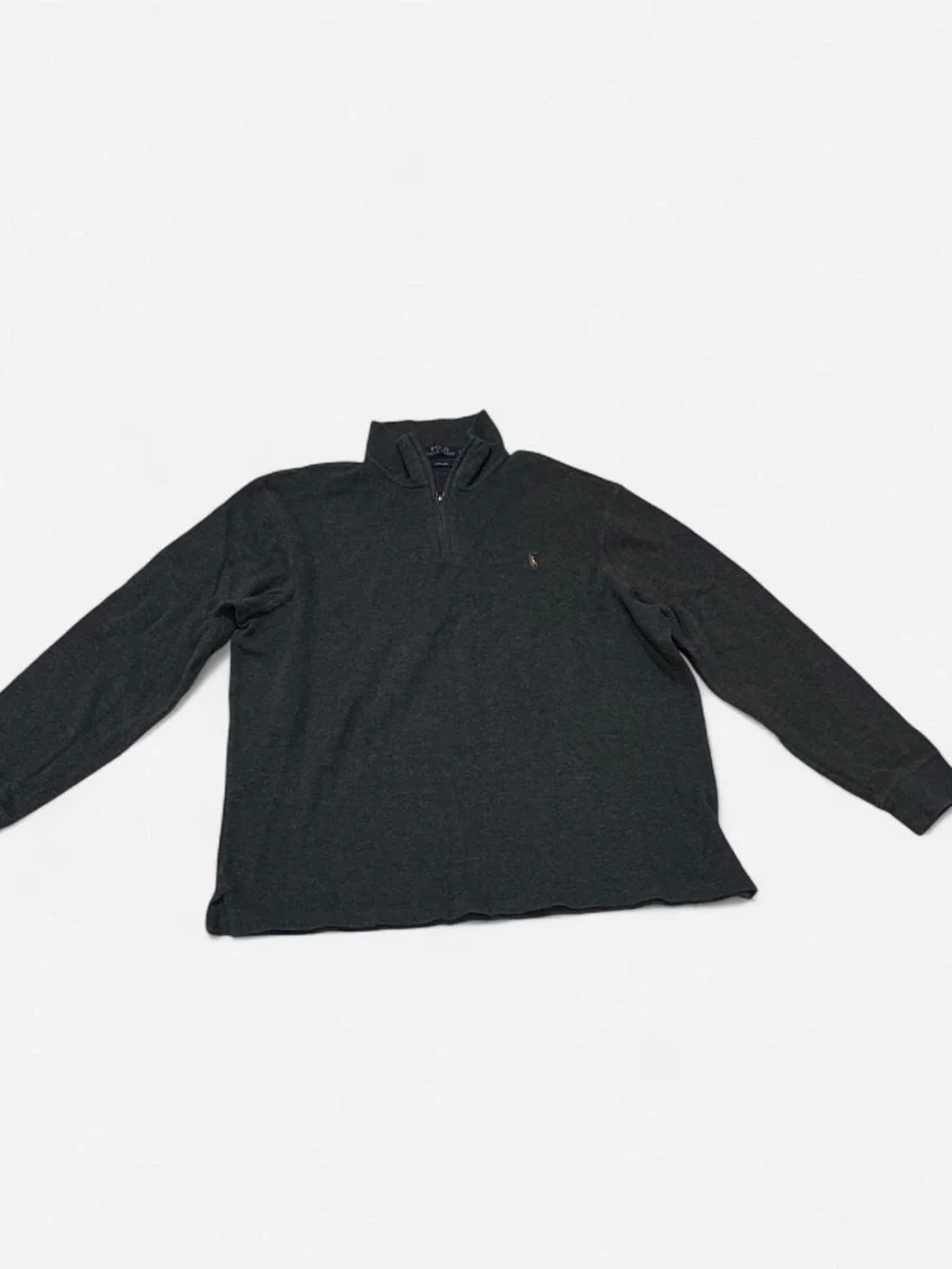 Polo by Ralph Lauren Charcoal Gray Quarter-Zip Pullover